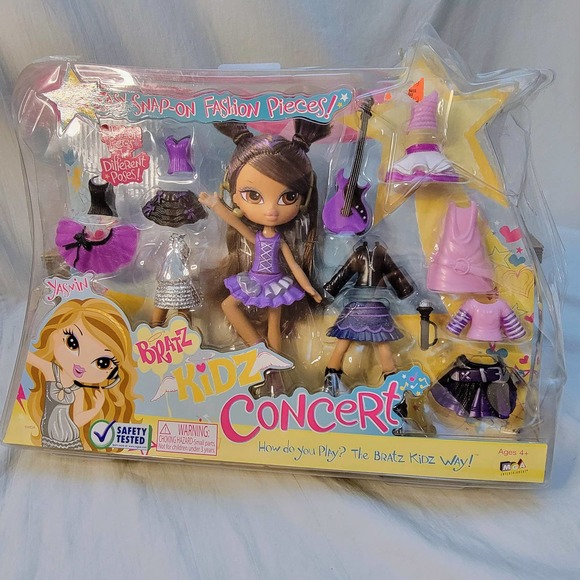 Rare Yasmin BRATZ KiDZ Concert Snap-On Fashion NIB packaging damaged - Picture 3 of 16